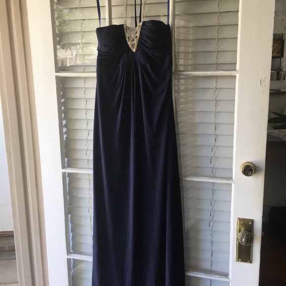 Cache Dresses & Skirts - Floor length formal blue cache dress